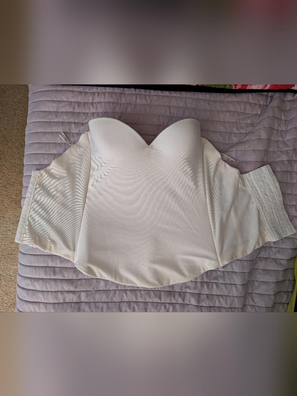 32B David's Bridal Strapless Corset Bra - Picture 5 of 6